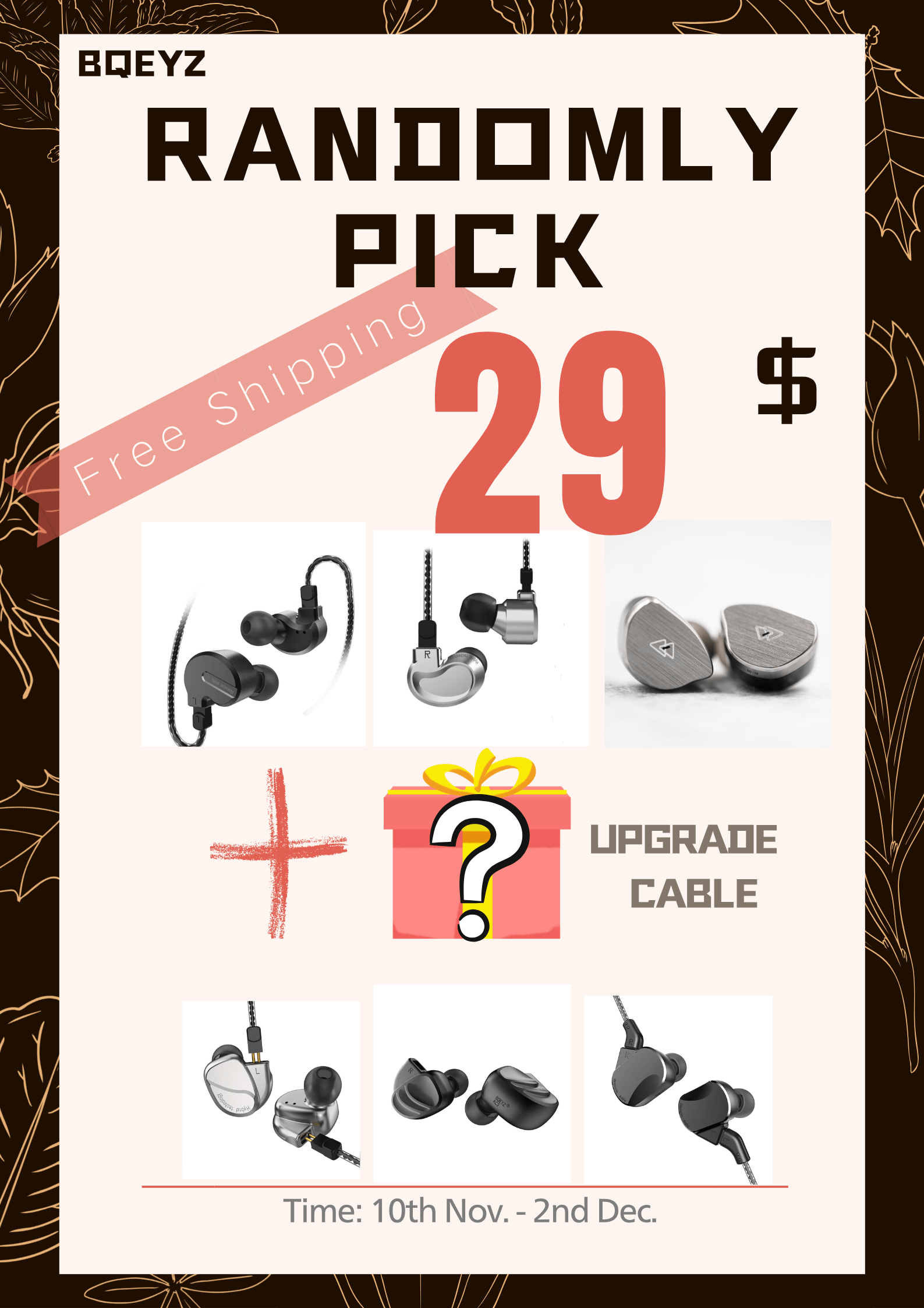 BQEYZ Black Friday Hifi IEM Earphone Sale $29 | bqeyz.net