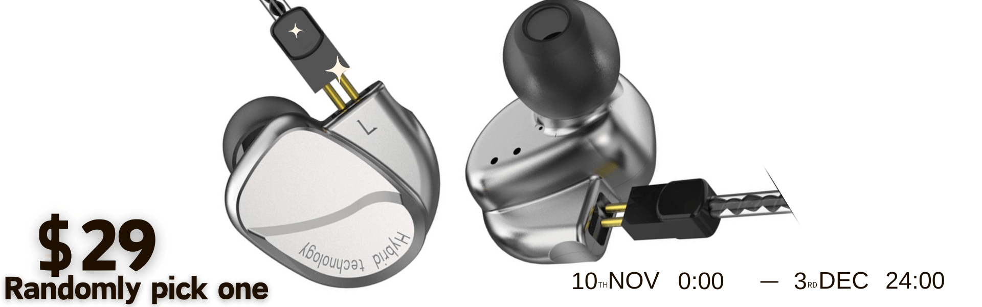 BQEYZ $29 Random Pick Hifi IEM Earphone Banner3 | bqeyz.net