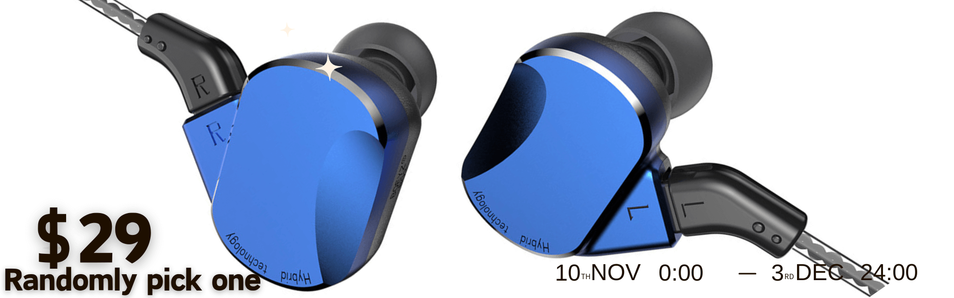 BQEYZ $29 Random Pick Hifi IEM Earphone Banner1 | bqeyz.net