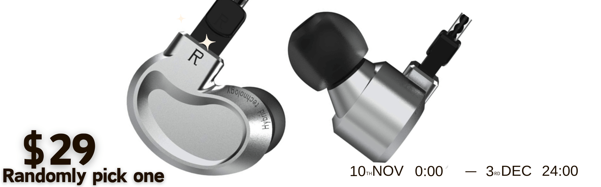 BQEYZ $29 Random Pick Hifi IEM Earphone Banner2 | bqeyz.net