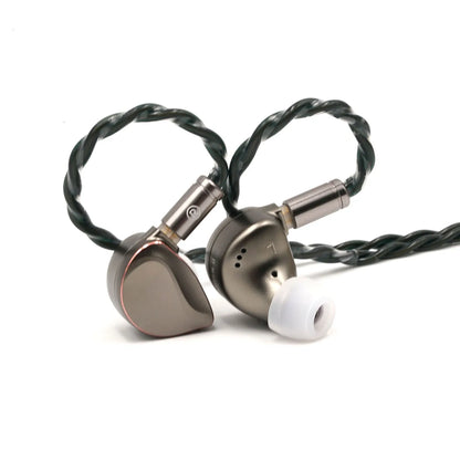 BQEYZ Winter2 IEM HiFi Earphone Brown Color Wearing