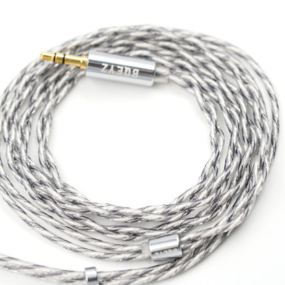 BQEYZ Hifi IEM Cable, Coiled Silver-Plated Wire for In-Ear Monitors - bqeyz.net