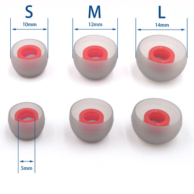 BQEYZ Hifi IEM Ear Tips, S/M/L Sizes Red-Core Silicone Earbuds for In-Ear Monitors - bqeyz.net