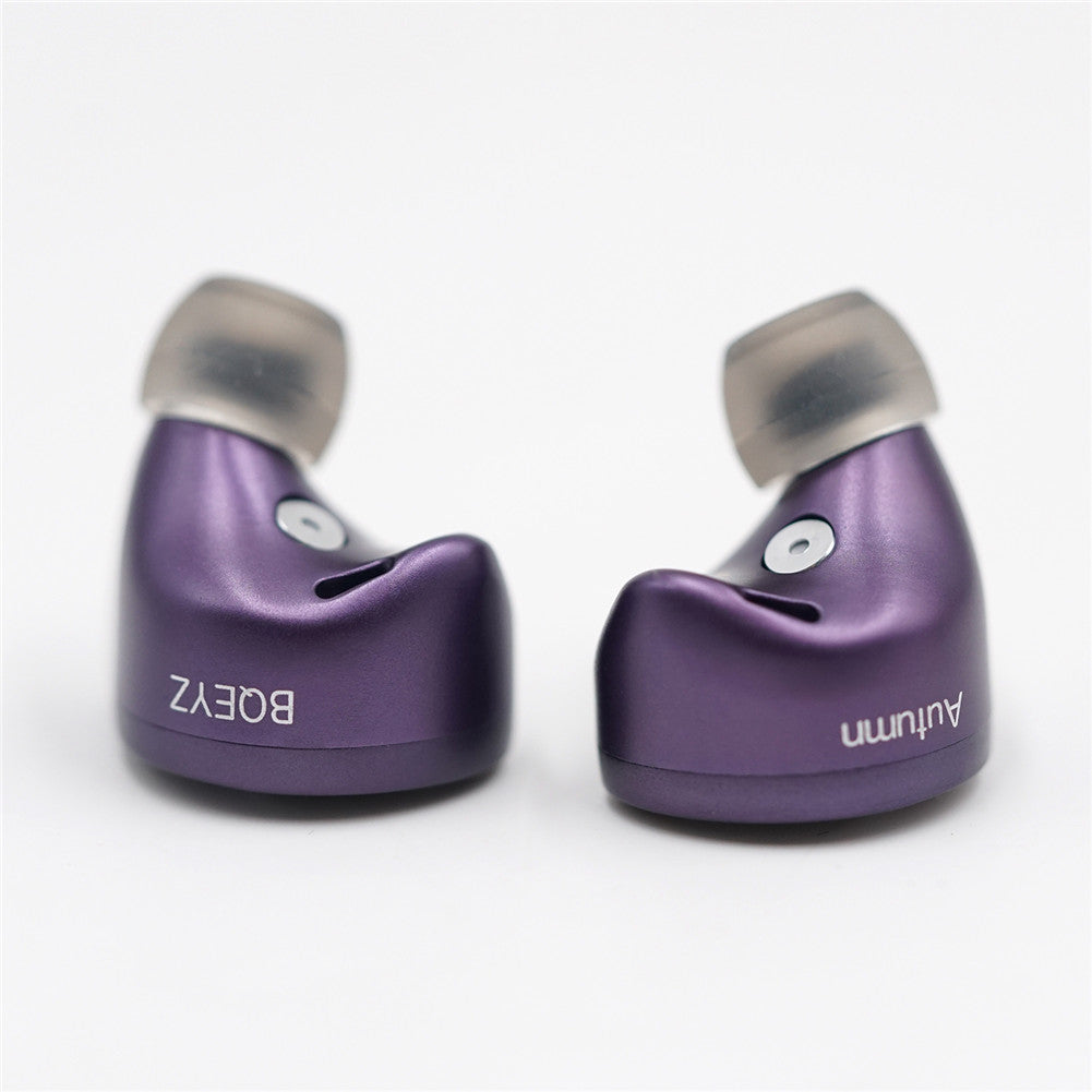 Purple BQEYZ HiFi IEM Earphone Worn Style