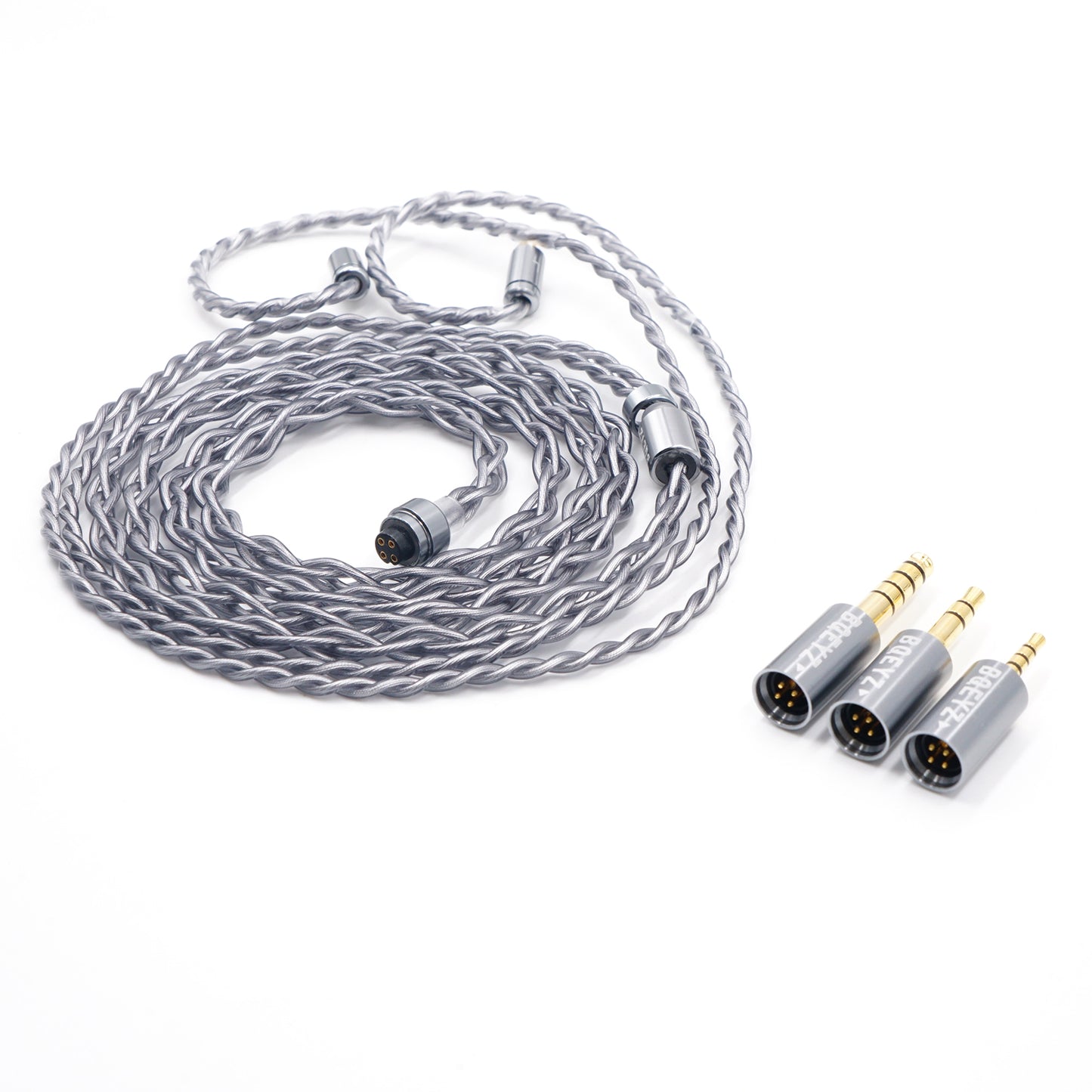 Rime Gray Detachable HiFi IEM Earphone Upgrade Cable for BQEYZ Winter Series