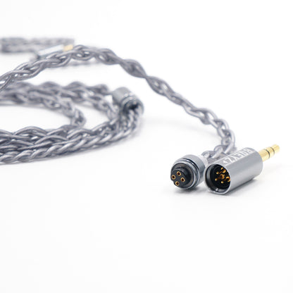 Rime Gray HiFi IEM Earphone Cable with Ear Hook Design
