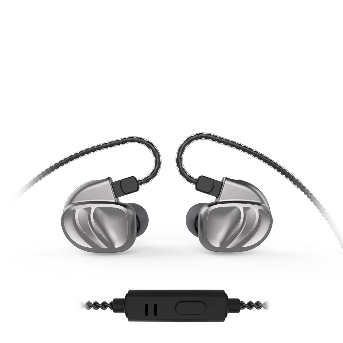 Silver BQEYZ KC2 HiFi IEM Earphone with Cable Detail
