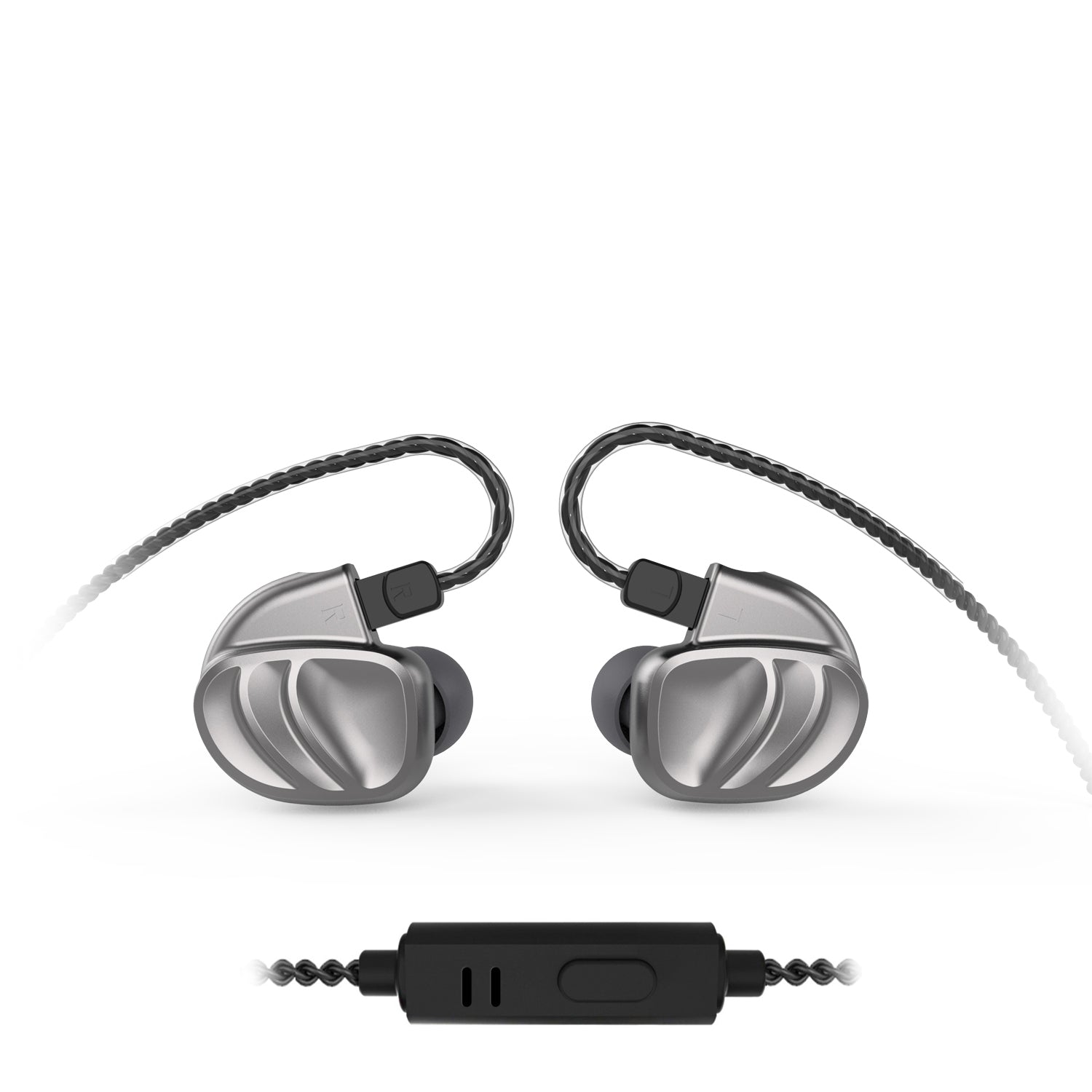 Silver BQEYZ KC2 HiFi IEM Earphone with Cable Detail