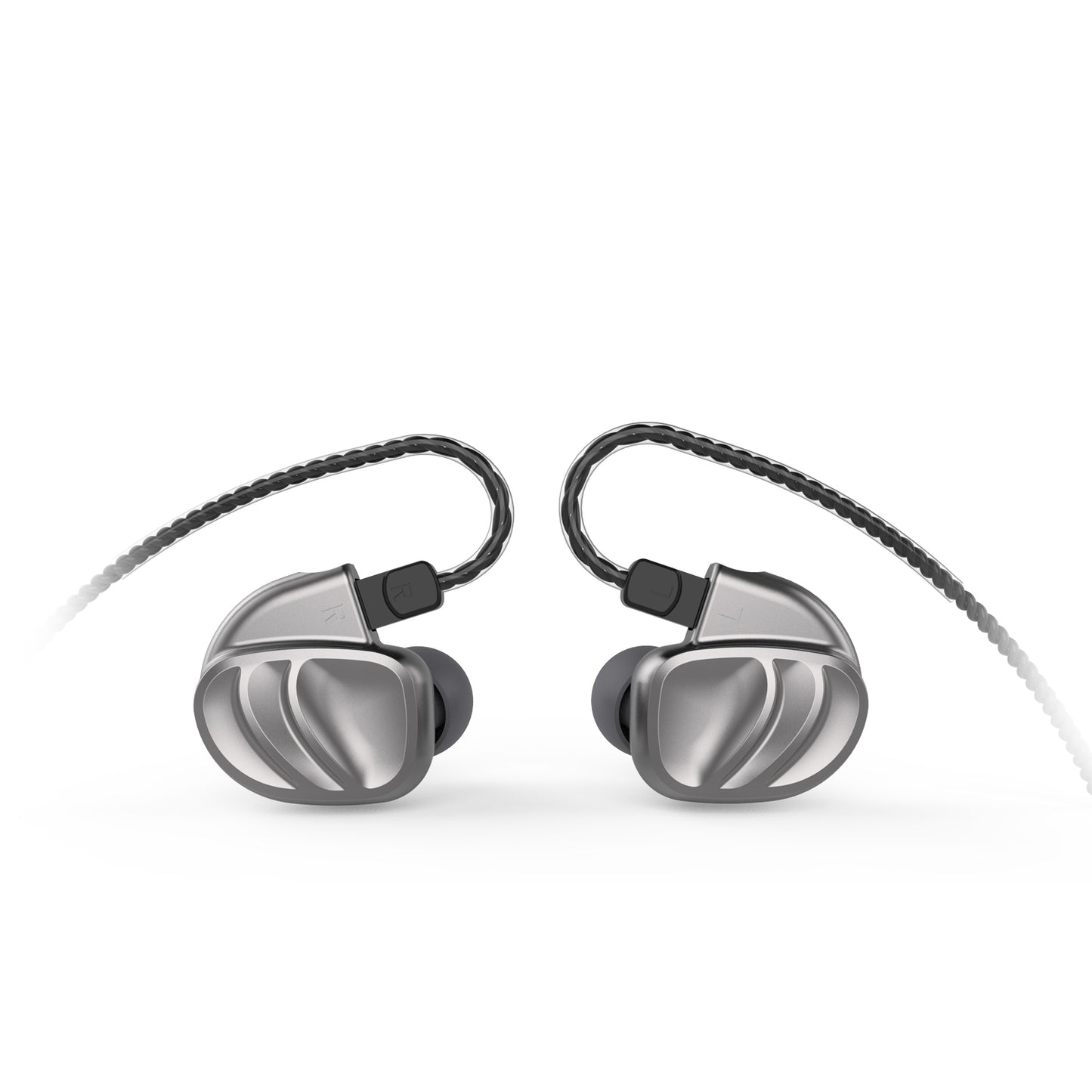 Silver BQEYZ KC2 HiFi IEM Earphone Worn Style